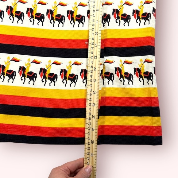 VINTAGE 1960’s Striped Equestrian Horse Micro Mini Dress/Tunic by Pamela Foster - Picture 8 of 9